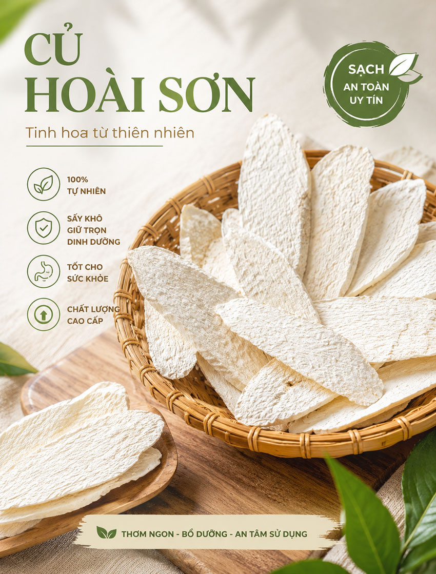 củ hoài sơn khô