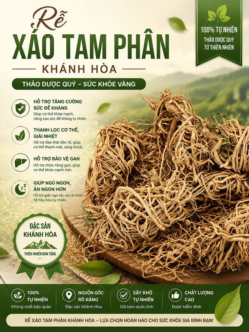 rể xáo tam phân khánh hòa