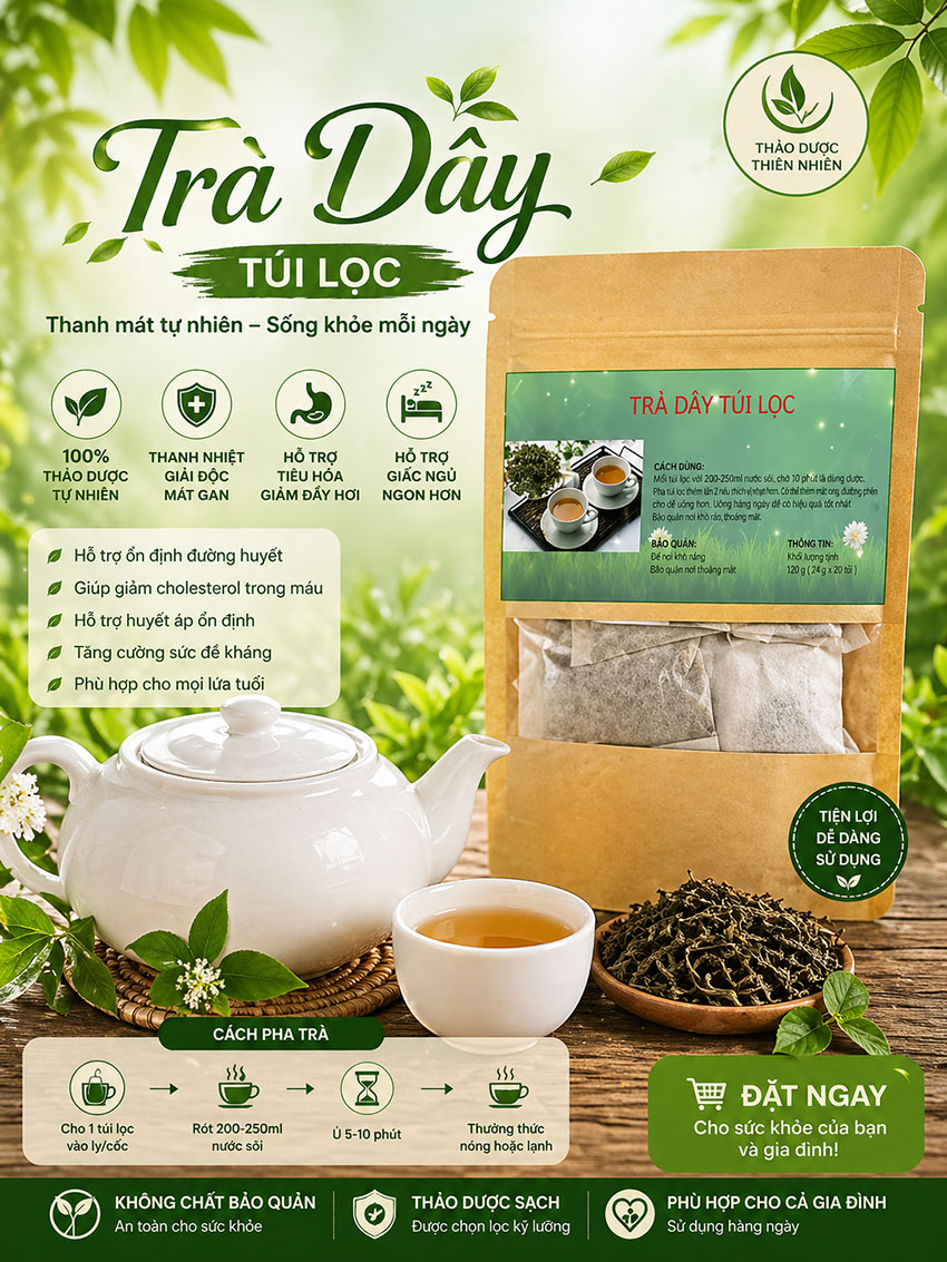 trà dây túi lọc